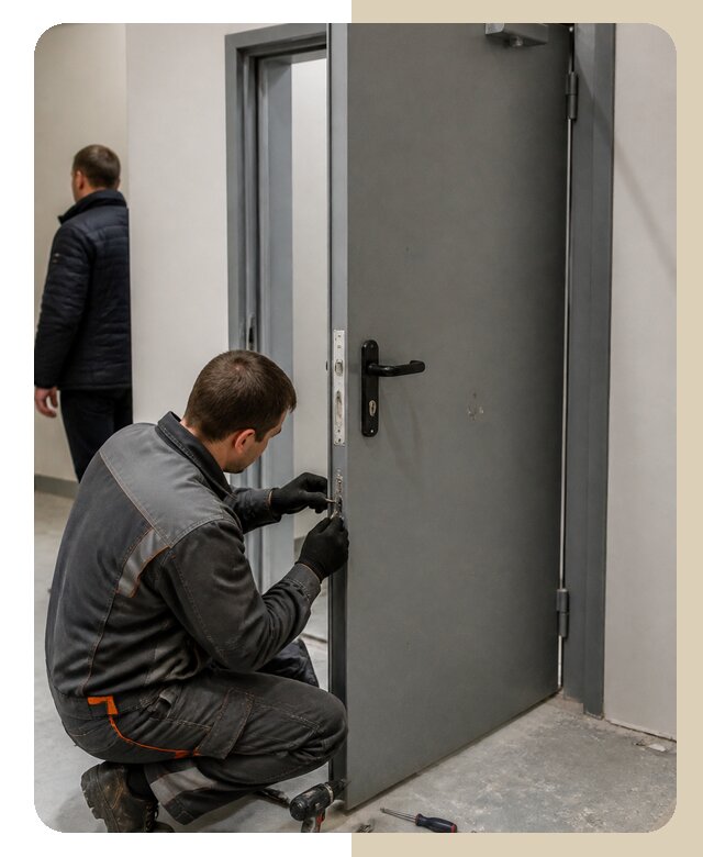 Ремонт противопожарной двери в Каменске-Шахтинском по цене 6696 р. | Дверной